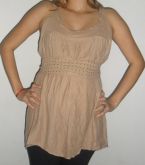 Blusa c/cinto Aplicação